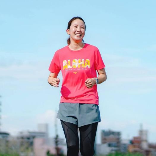 ミズノ ミズノ直営店限定 ホノルルマラソン Tシャツ 半袖 ユニセックス ランニング ホノルルマラソン