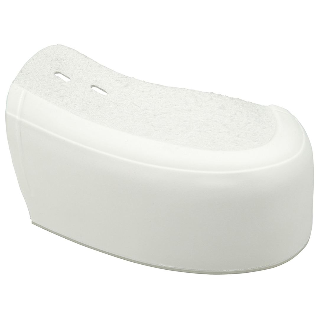P革(樹脂製／左足取付け用)(加工代込み) ホワイト M（～25.5cm）