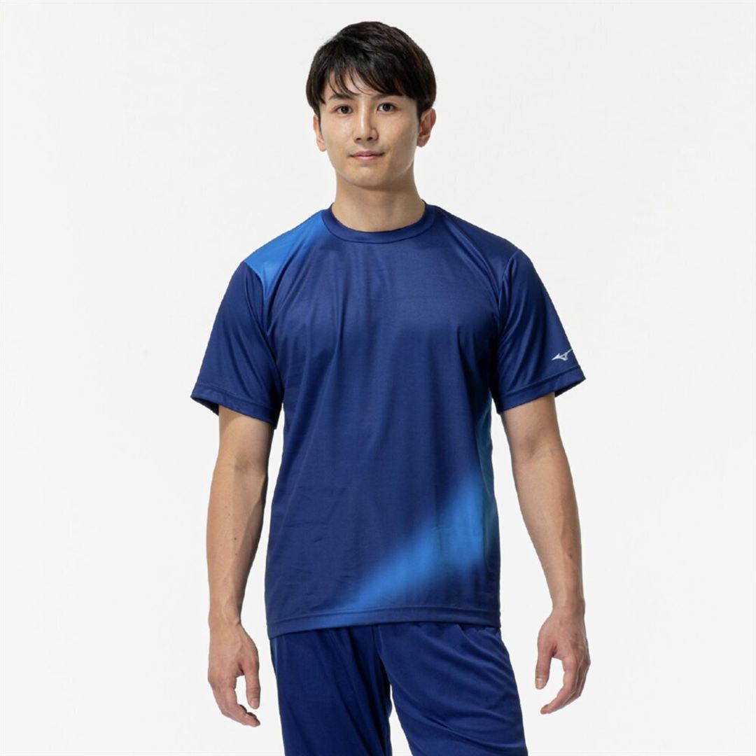 KISHOグラフィックTシャツ パステルネイビー XO