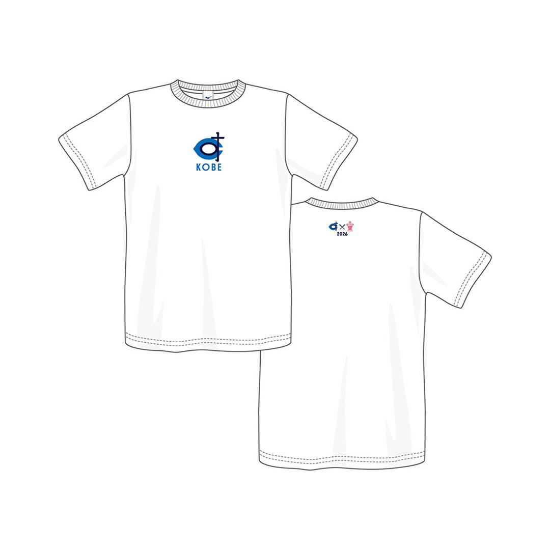 【数量限定／KOBE CHIBEN 2026】オーセンティックTシャツ(神戸智辯×WBFJ) ホワイト M