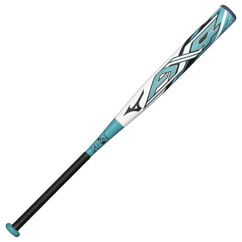 ソフトボール用AX4 トップ(FRP製／84cm／平均680g)(12インチ／ゴムボール用) ホワイト×ヒスイ