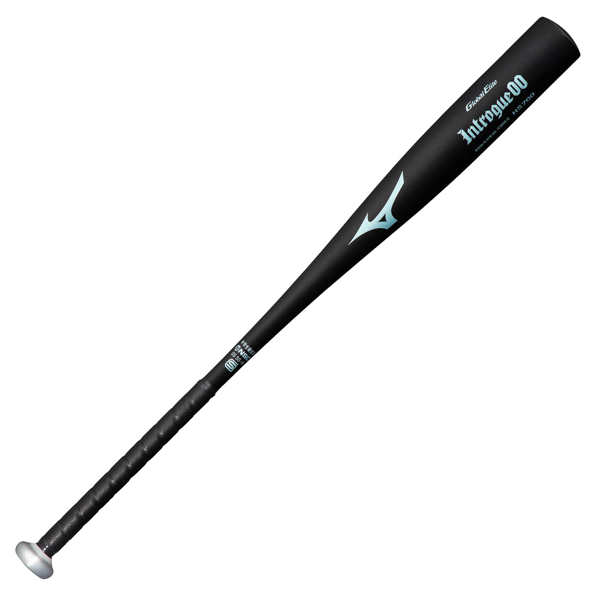 中学硬式用【グローバルエリート】イントローグ00 ミドル(金属製／84cm／平均810g) ブラック