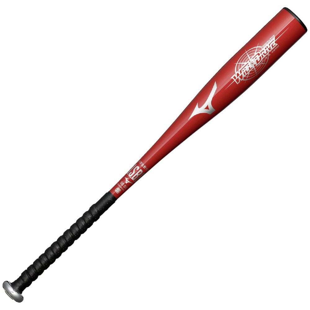 小学生軟式用ウィルドライブ レッド×ヒッティングナビ トップ(金属製／74cm／平均460g) レッド