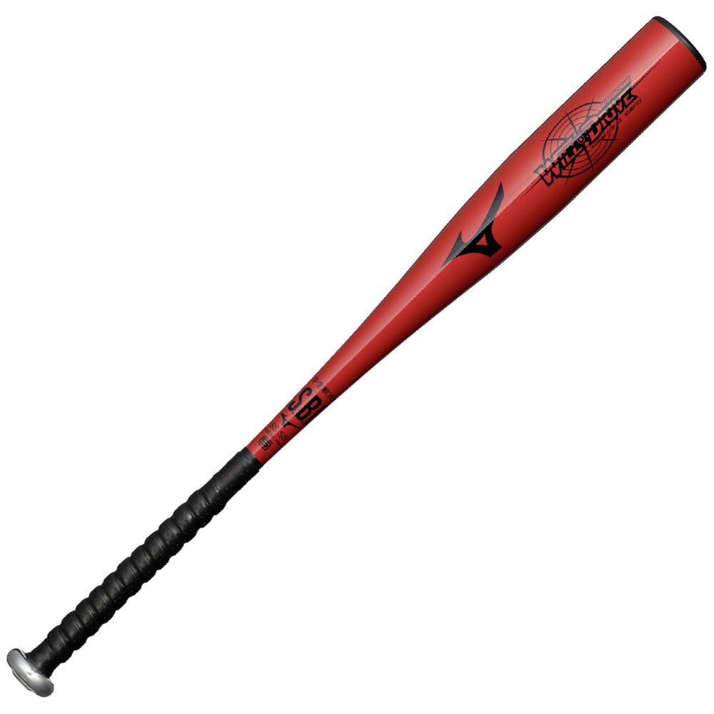 小学生軟式用ウィルドライブ レッド×ヒッティングナビ トップ(金属製／76cm／平均480g) レッド