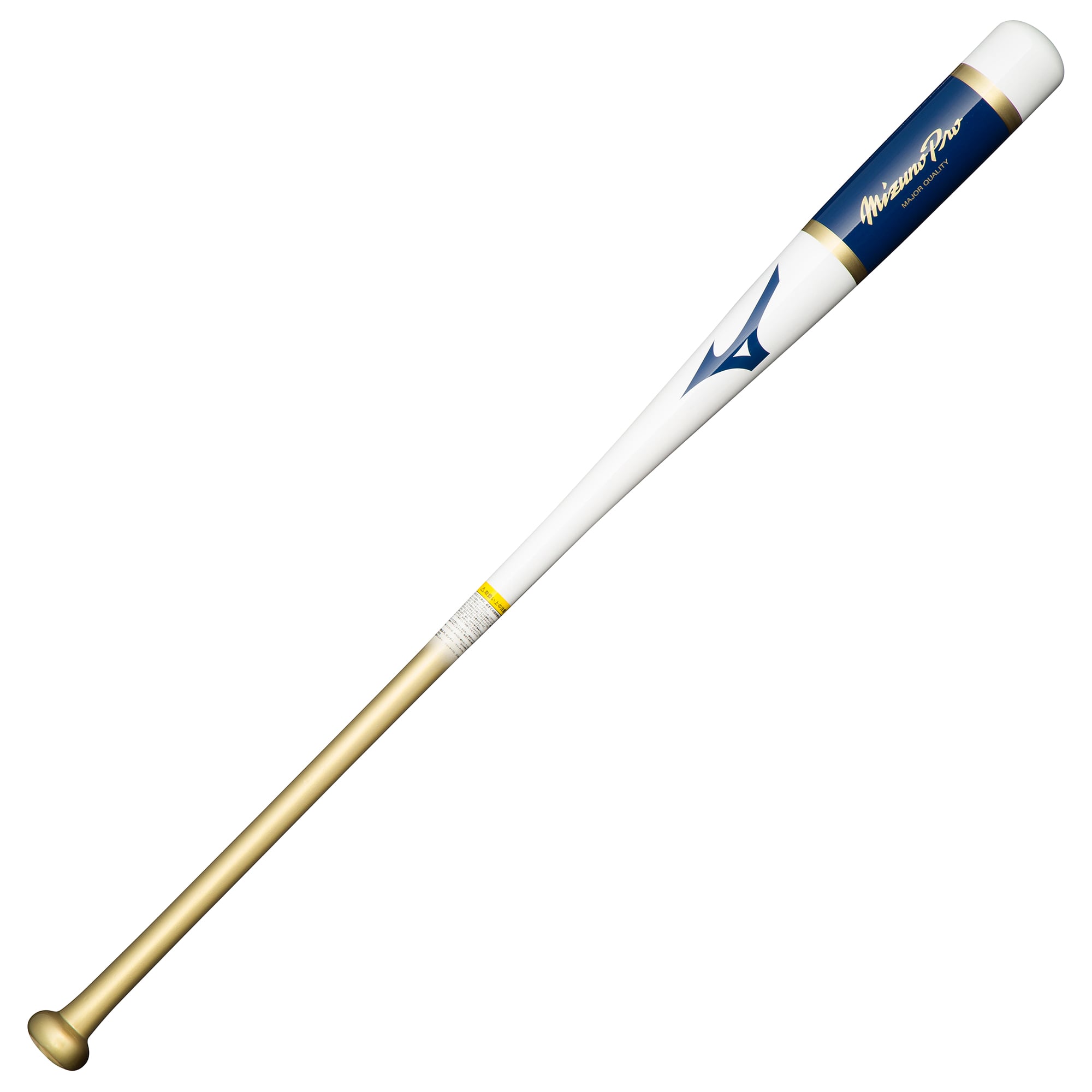 【ミズノプロ】ノック 2023勝色コレクションモデル(木製／92cm／平均590g) ホワイト×ゴールド