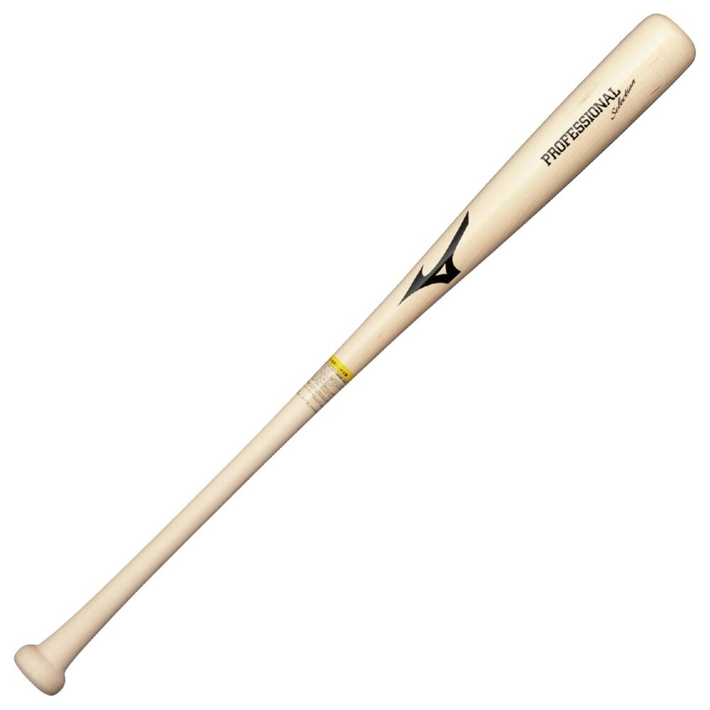 軟式用【ミズノ直営限定】プロフェッショナルセレクション(木製／84cm／平均780g／ダイナ加工) 透明×生地出し（大山悠輔型）