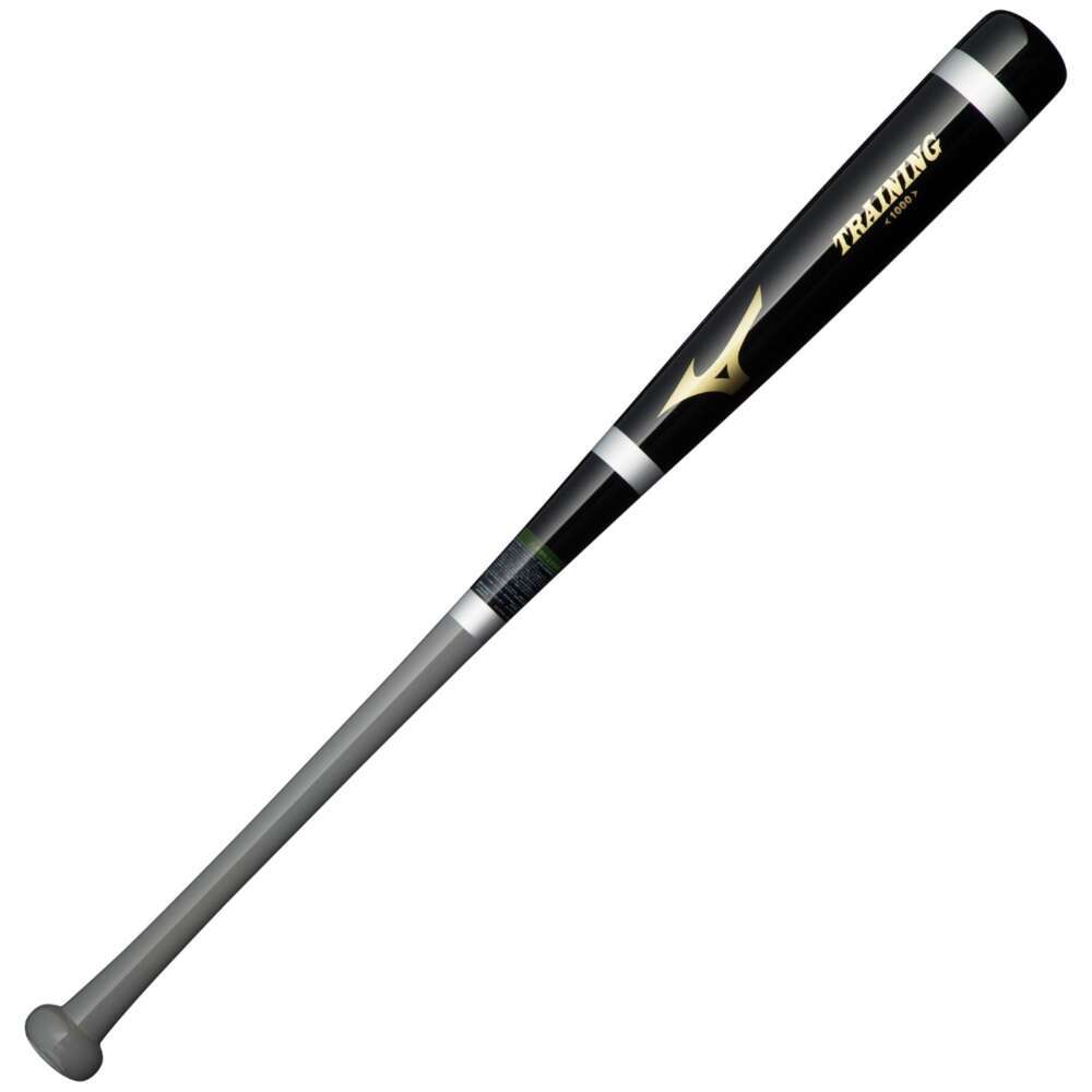 打撃可トレーニング(木製／85cm／平均1000g) ブラック×ゴールド