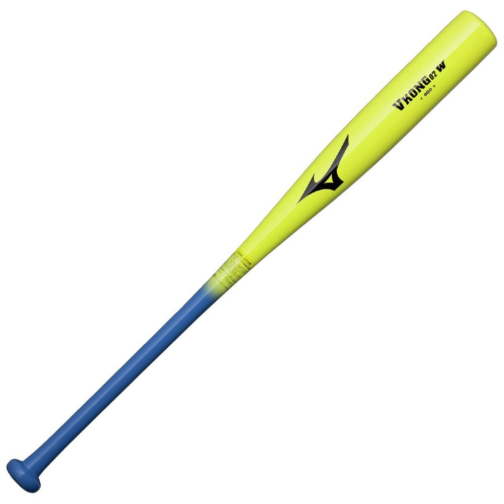 打撃可トレーニング Vコング02W(木製／83cm／平均900g) イエロー×ブルー
