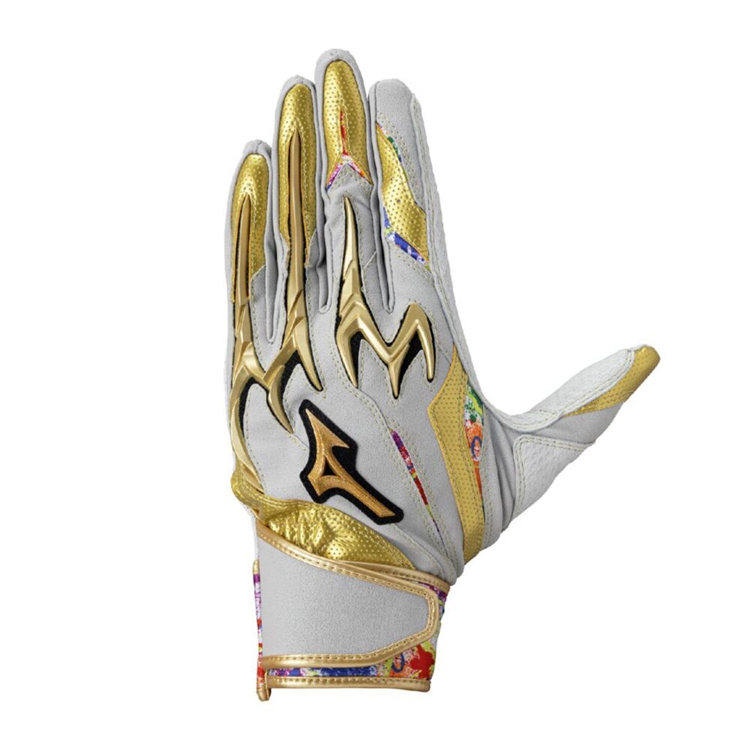 【ミズノ直営限定／ミズノプロ】ネオダイバーシティ シリコンパワーアークDI【両手用】 グレー×ゴールド 25