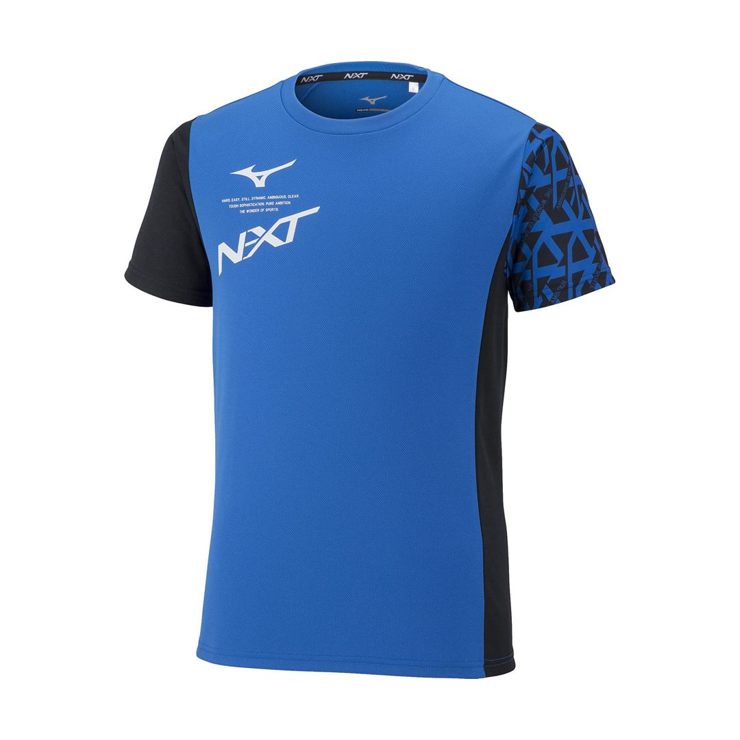 N-XT Tシャツ ピースブルー×ブラック 120