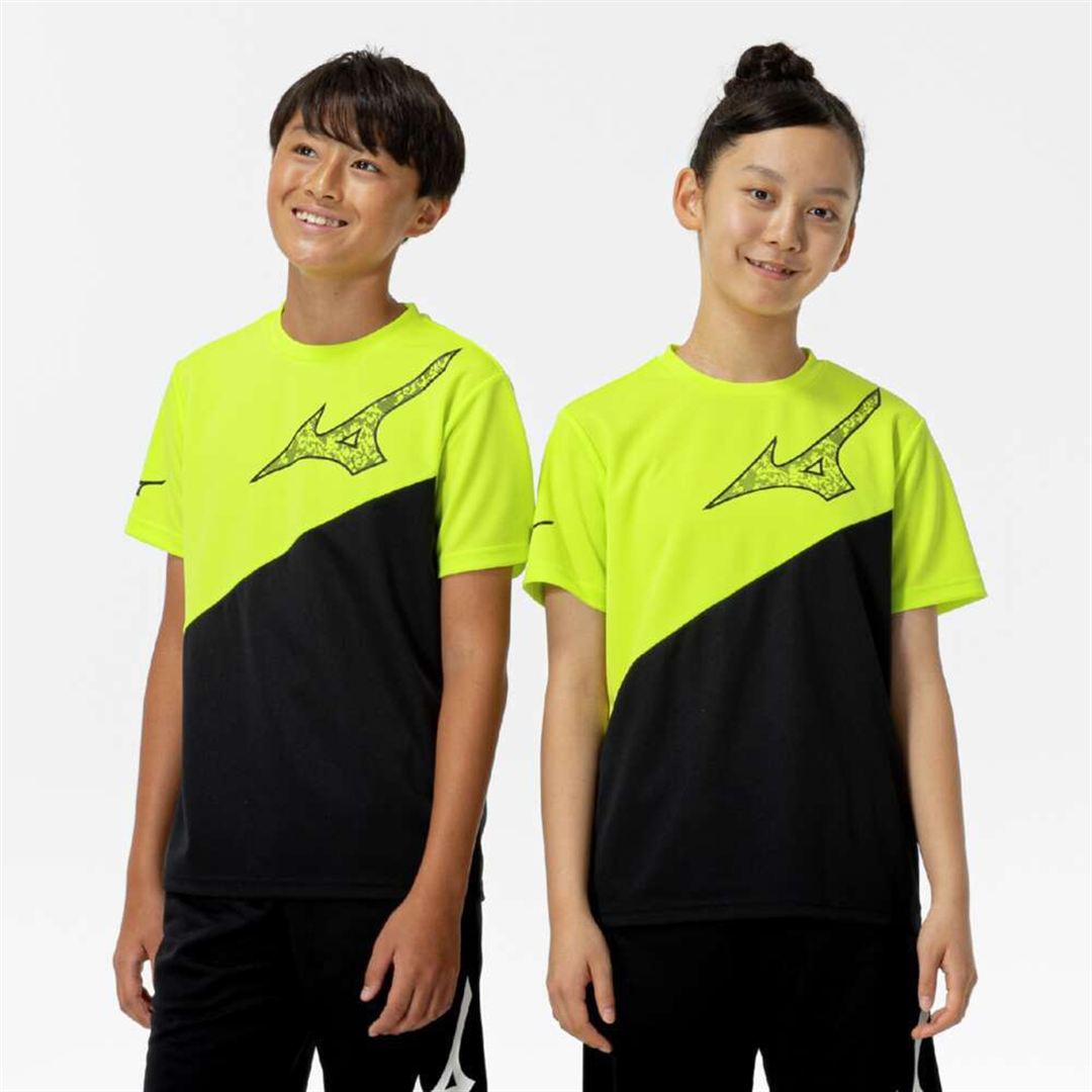 【抗菌防臭／防汚】GACHI Tシャツ イブニングプリムローズ×ブラック 120