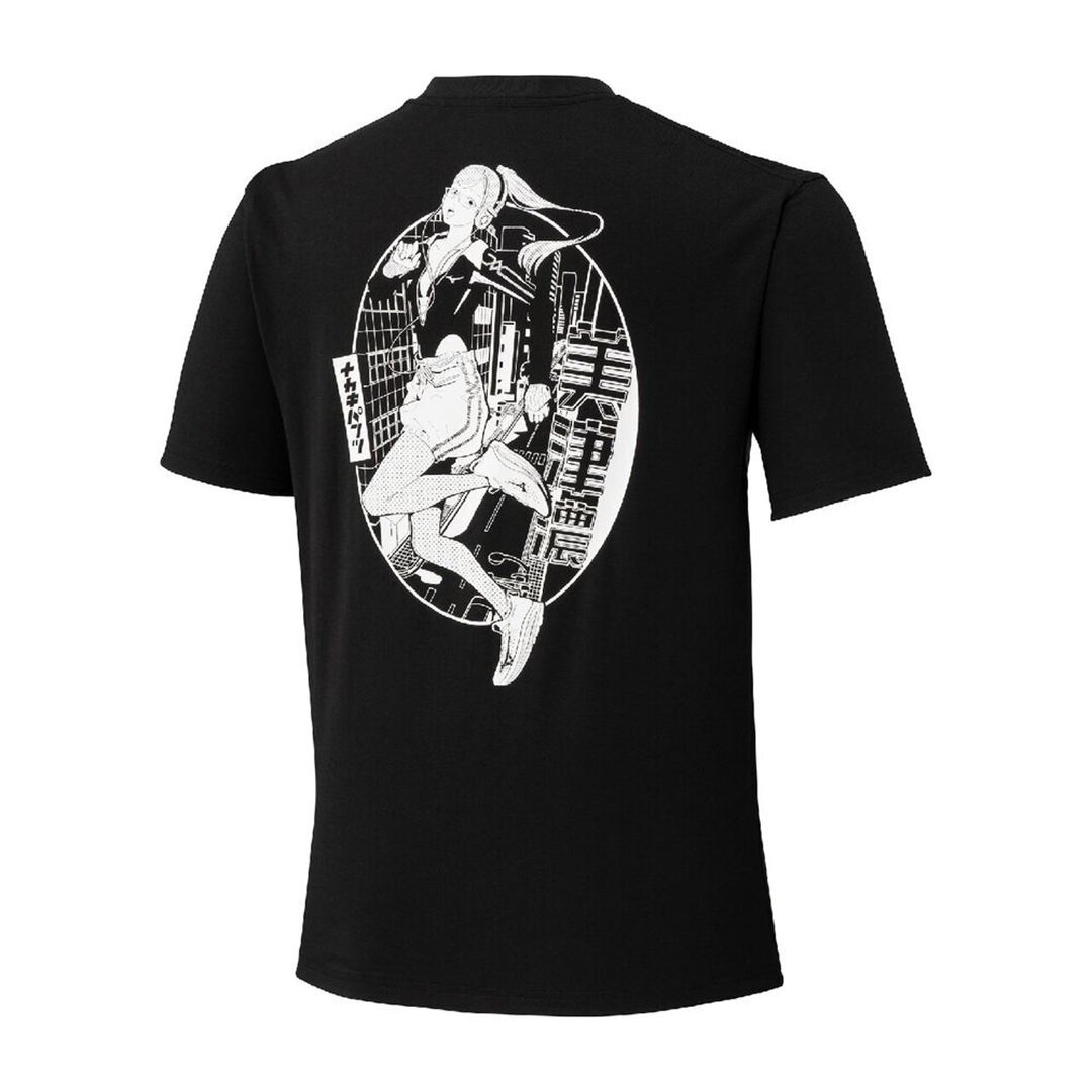 【ミズノ直営限定／NAKAKI PANTZ】グラフィック半袖Tシャツ ブラック XL