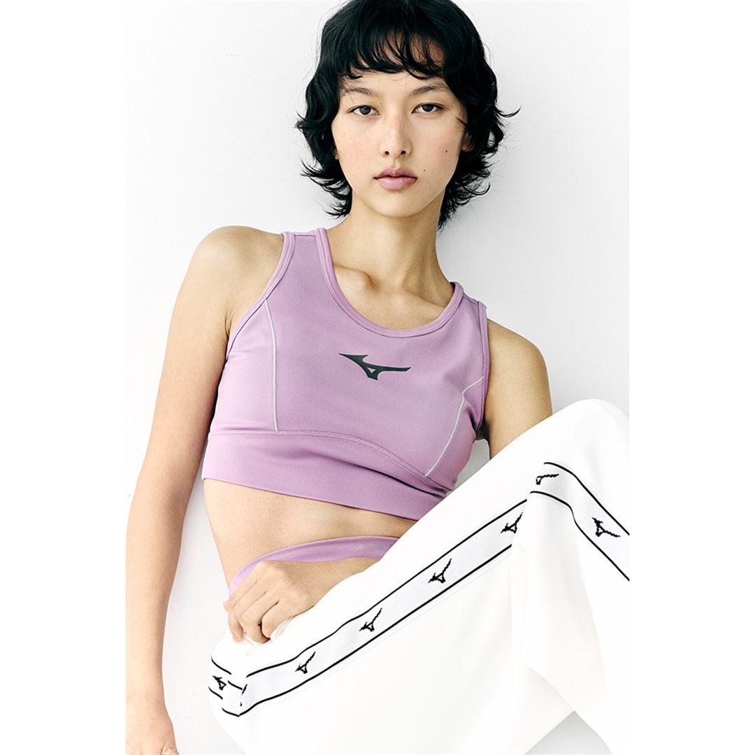【ミズノ直営限定】ランバードラインテープトラックパンツ(ワイドシルエット) アイボリー S