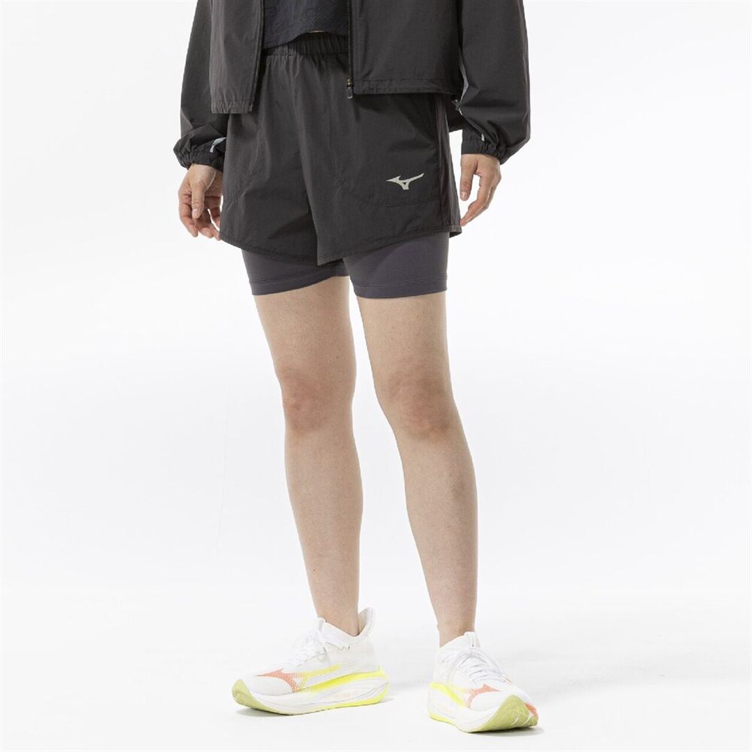 【ミズノ直営限定】ハイブリッドストレッチシアーショートパンツ ブラック S
