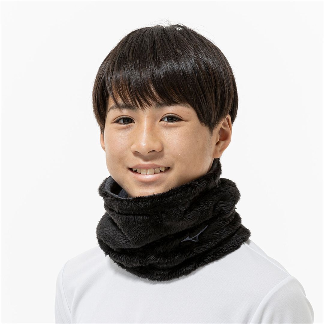 リバーシブルネックウォーマー ブラック