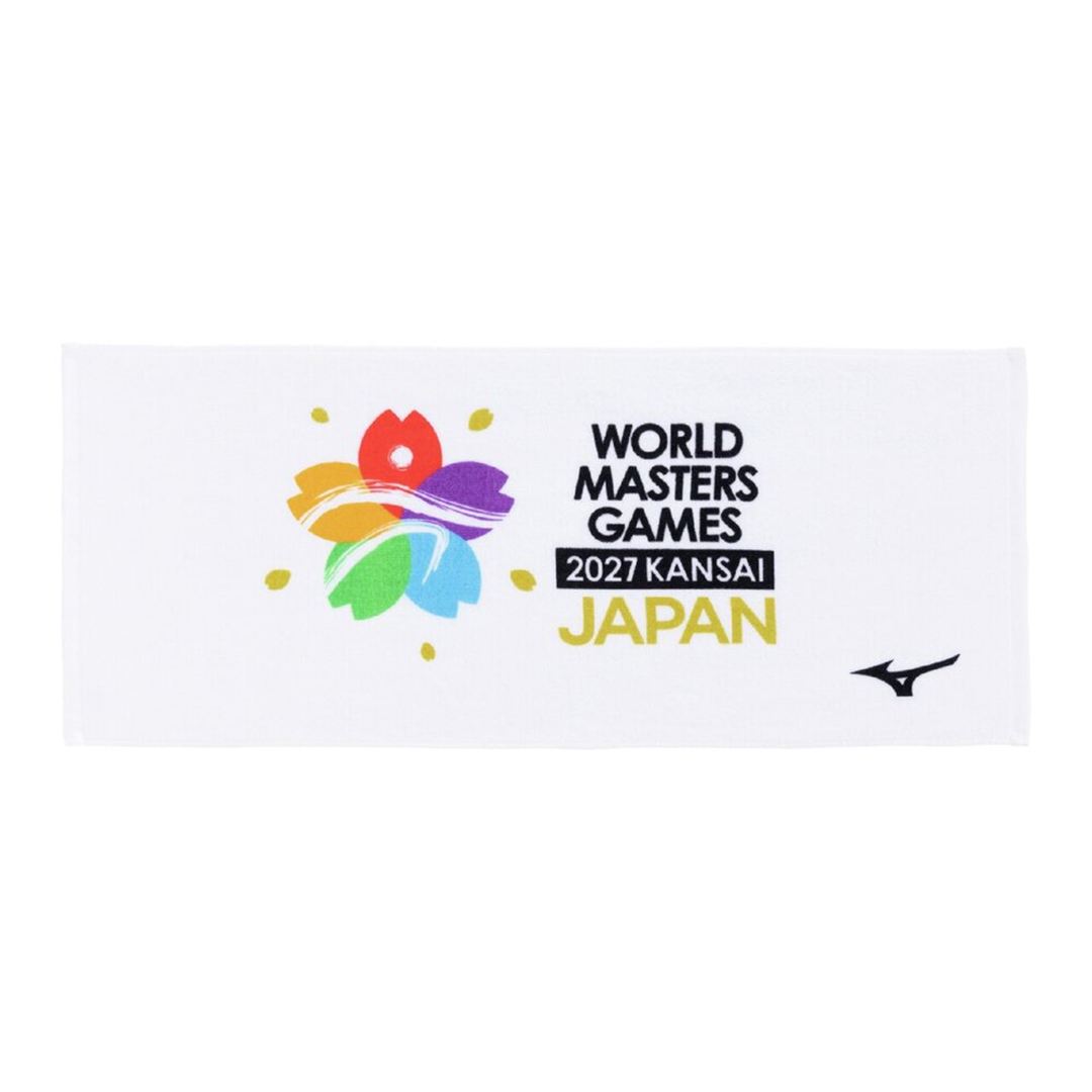 【数量限定】ワールドマスターズゲームズ2027関西記念フェイスタオル ホワイト