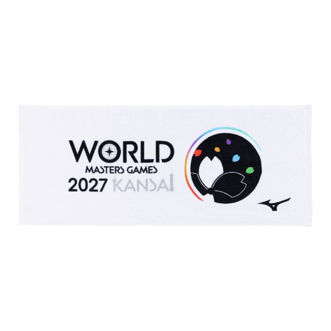 【数量限定】ワールドマスターズゲームズ2027関西記念フェイスタオル ホワイト