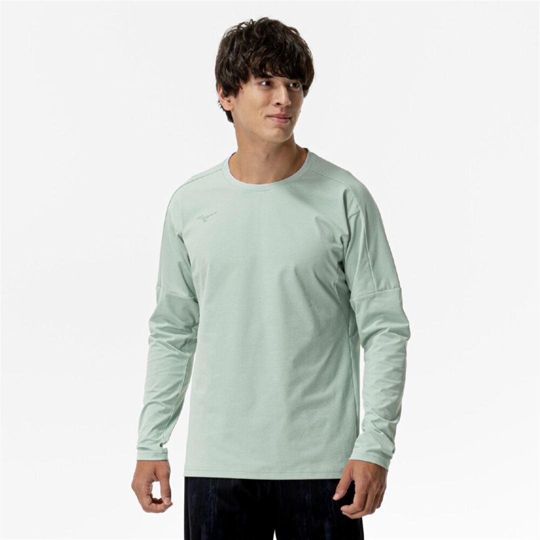 ソフトドライTシャツ(長袖) フロスティグリーン XL