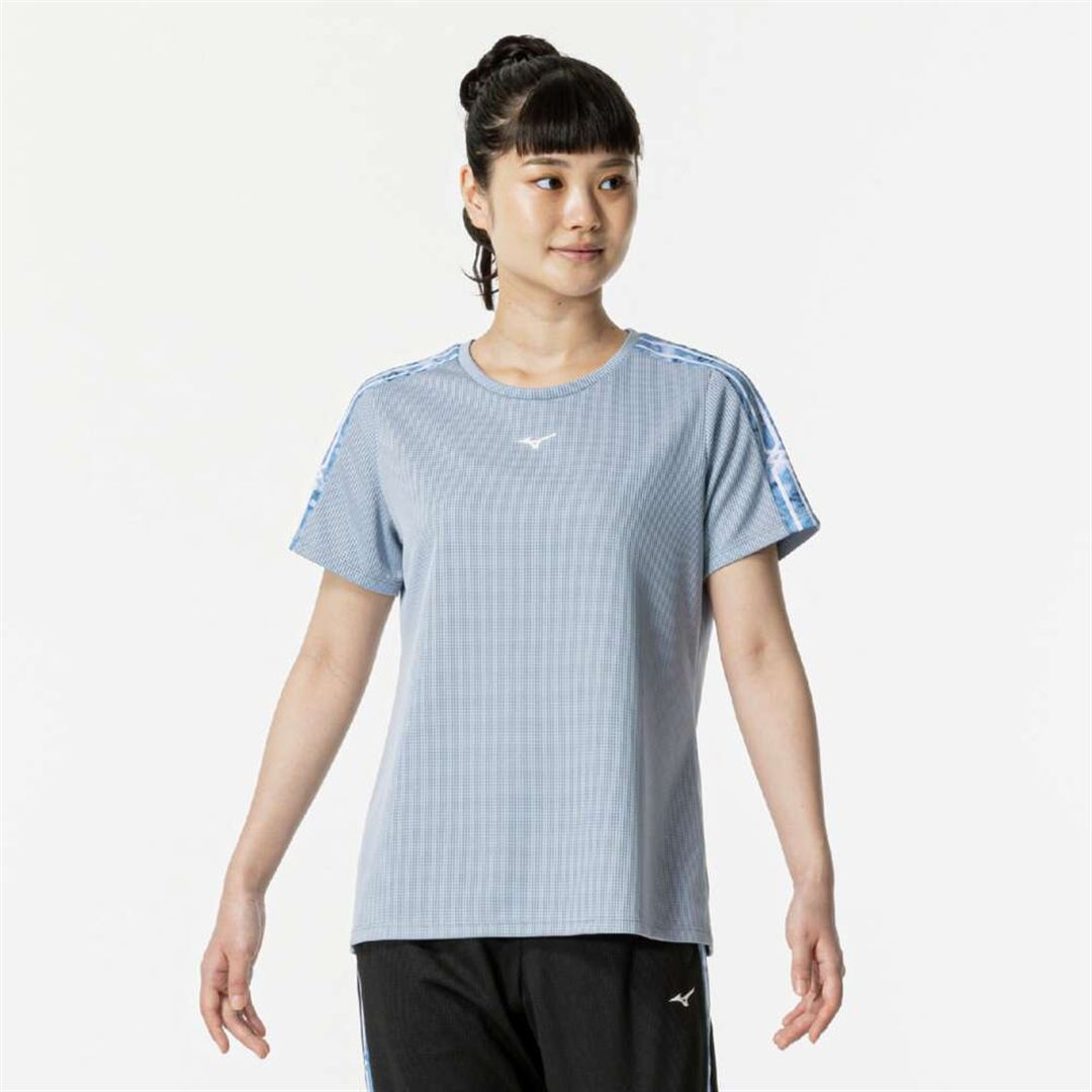 【汗処理／通気】ドライエアロフローTシャツ グレイシアブルー S