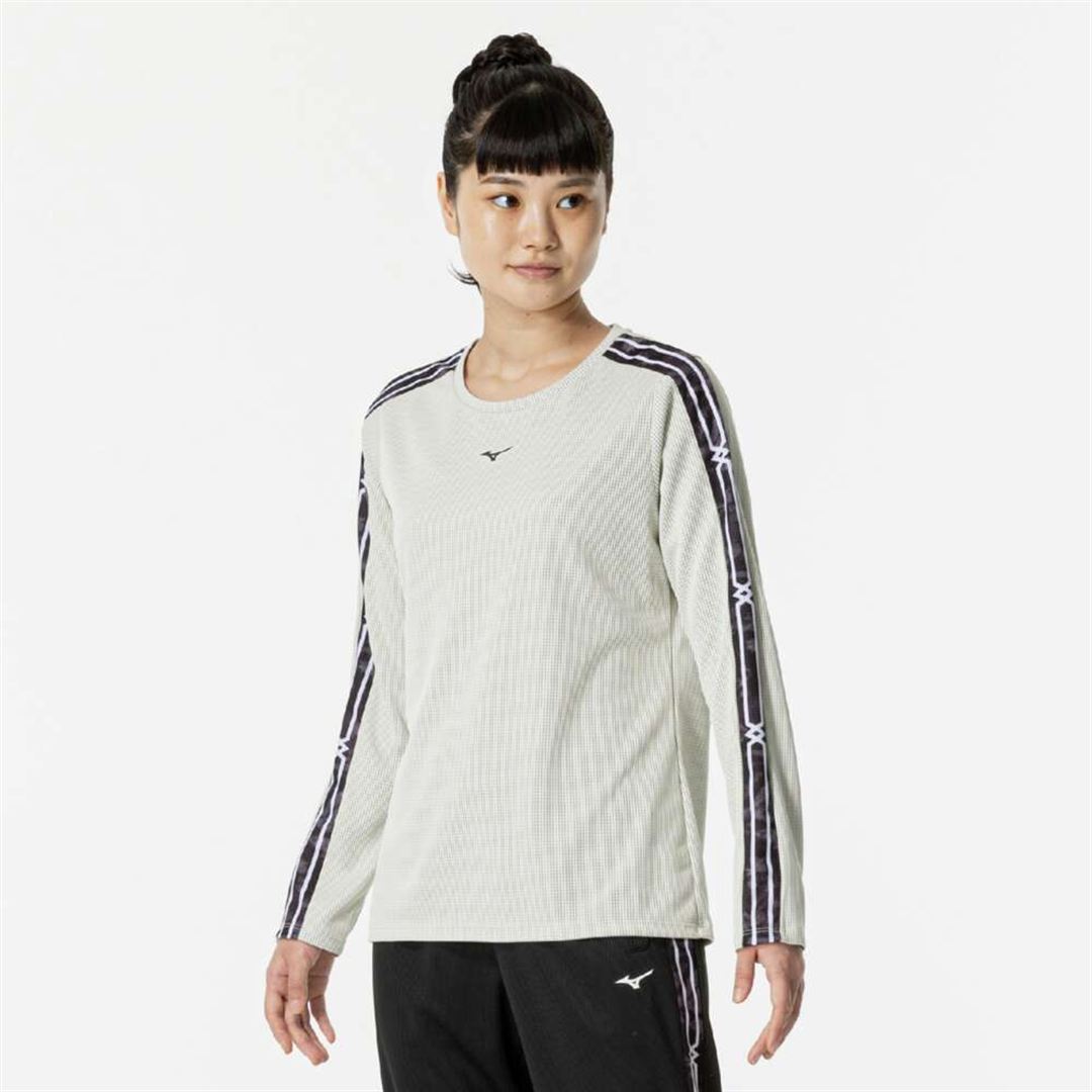 【汗処理／通気】ドライエアロフローTシャツ(長袖) オフホワイト S