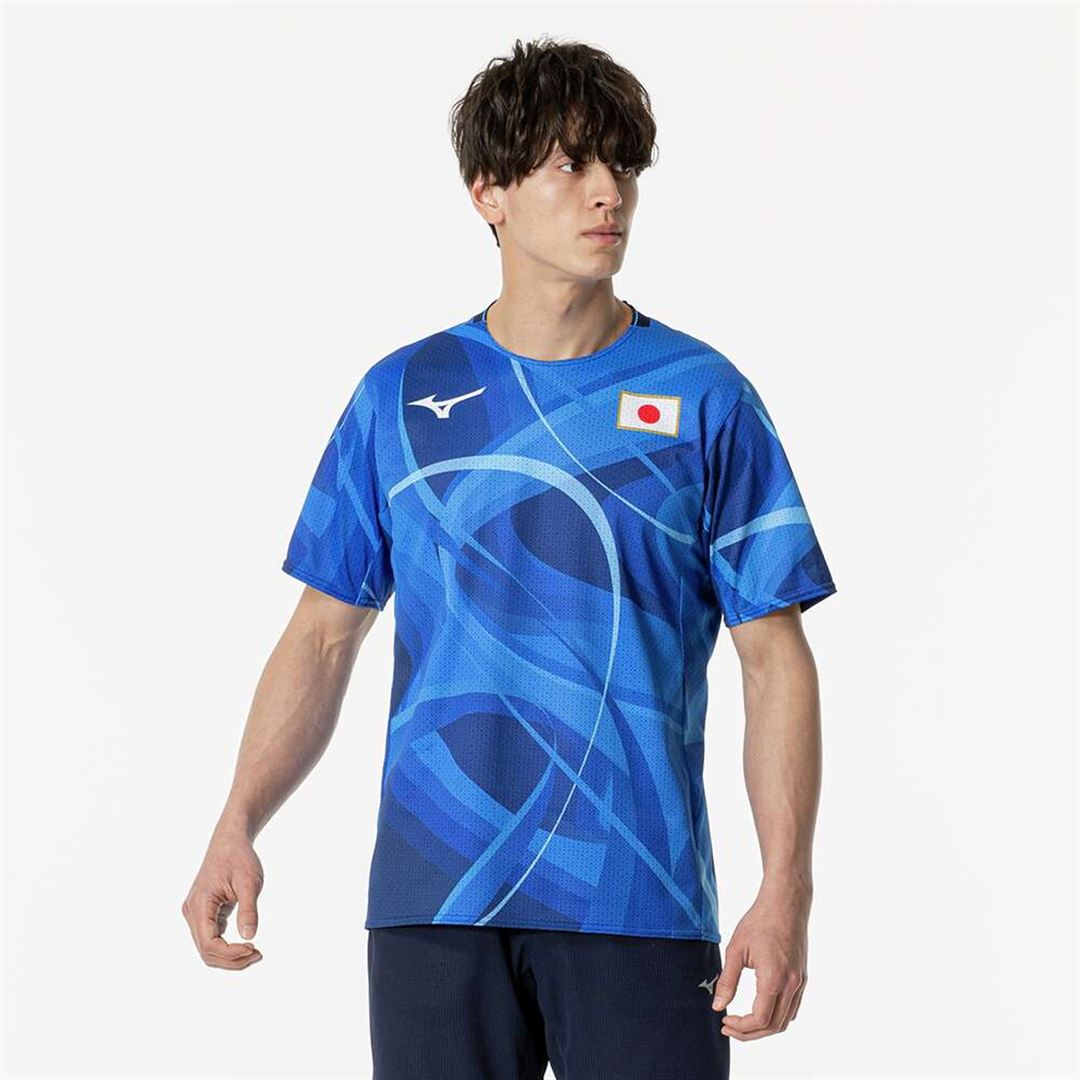 【汗処理／通気】オーセンティックドライエアロフローラピッドTシャツ ディレクトワールブルー XS