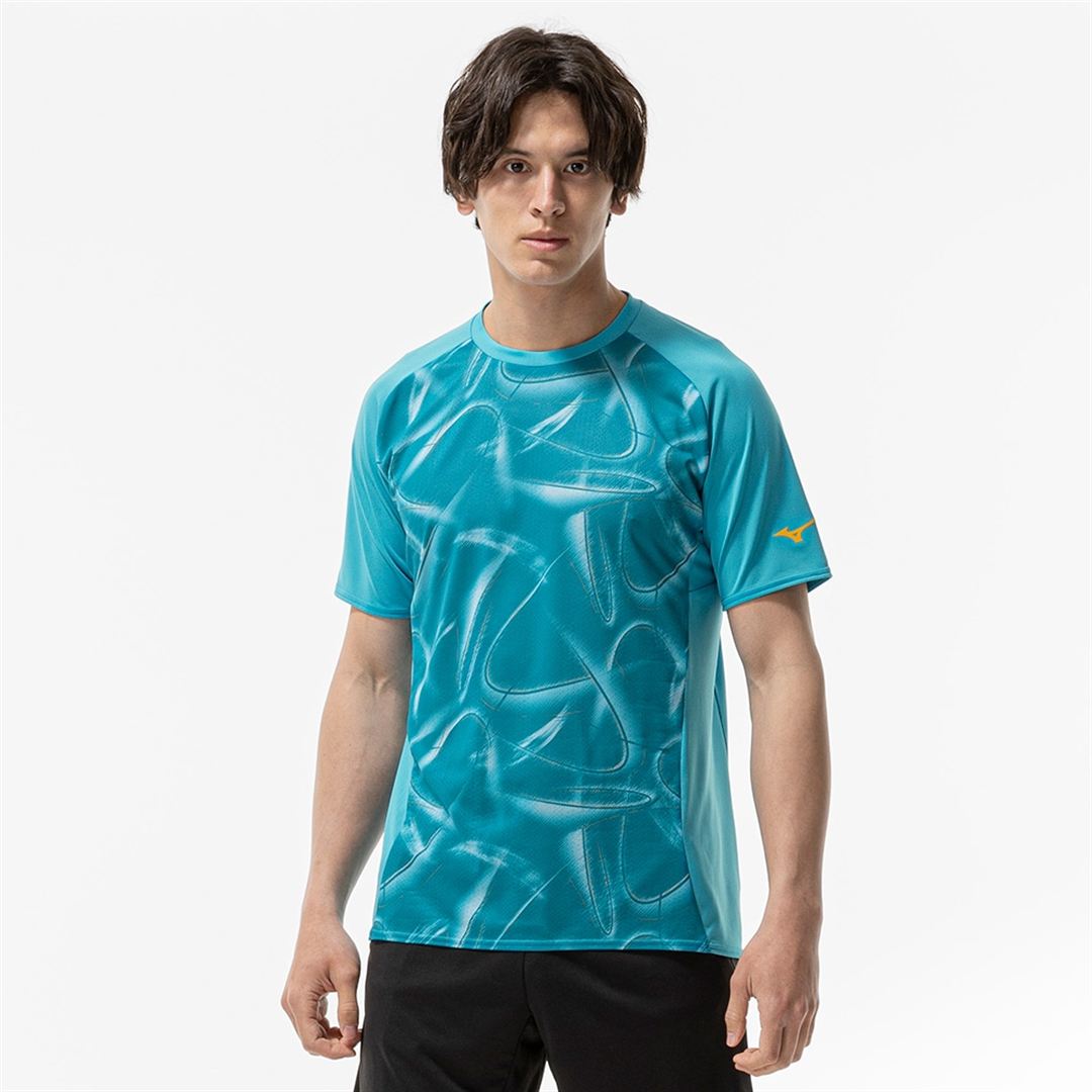 【汗処理／通気／軽量】ドライエアロフローライトTシャツ ターコイズ 2XL