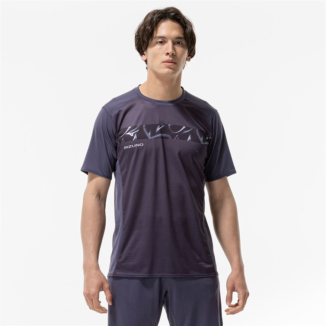 【汗処理／通気／軽量】ドライエアロフローライトTシャツ ライトネイビー XL