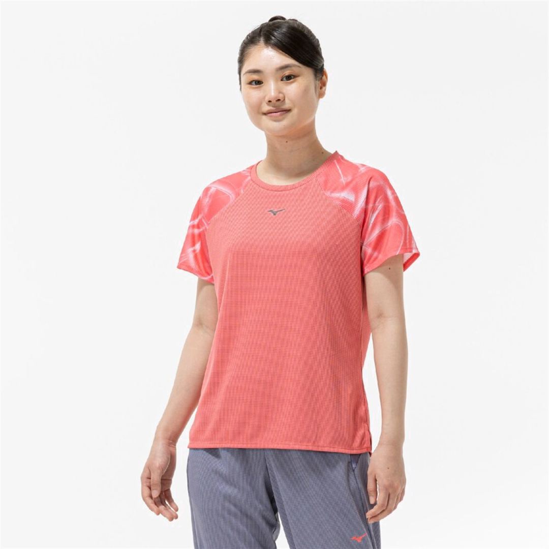 【汗処理／通気】ドライエアロフローTシャツ カリプソピンク S