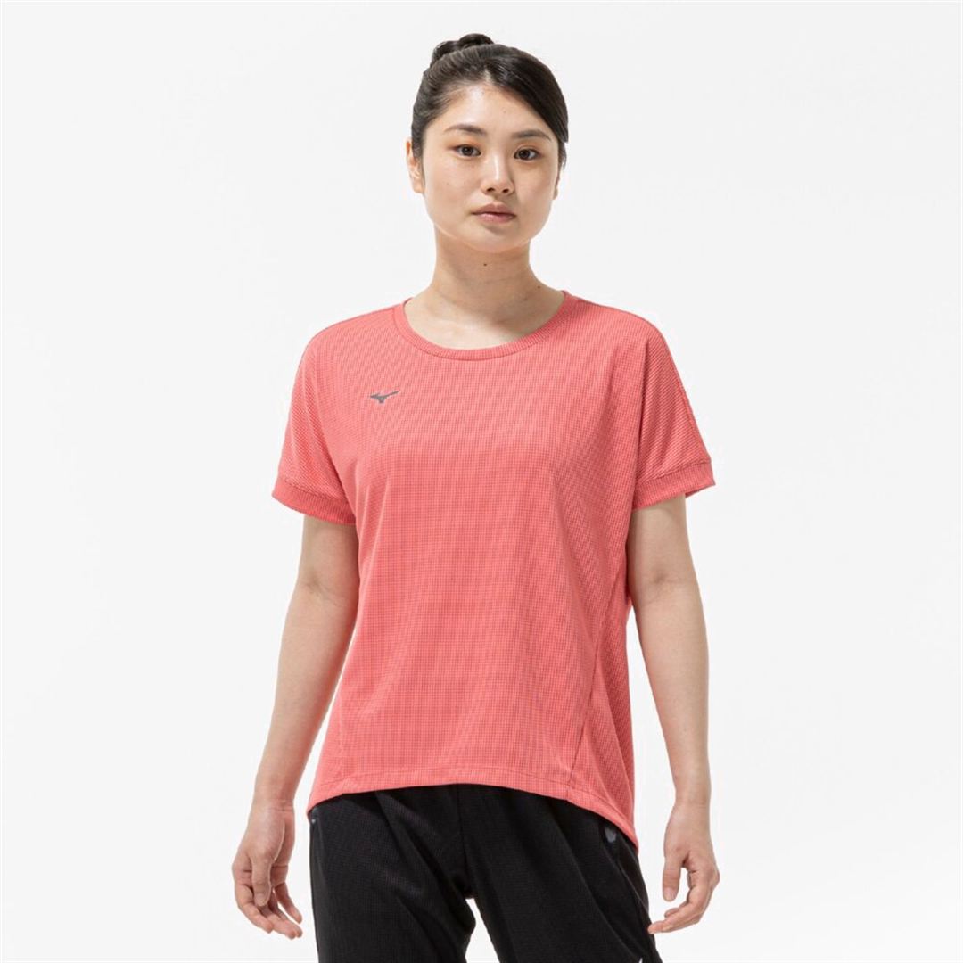 【汗処理／通気】ドライエアロフローTシャツ(ワイドシルエット) カリプソピンク XL