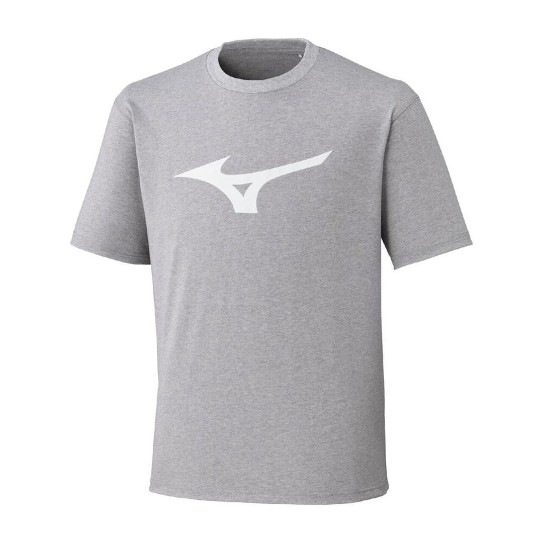 【ミズノ直営限定】THE MZ TEE ビッグロゴTシャツ 杢グレー XL