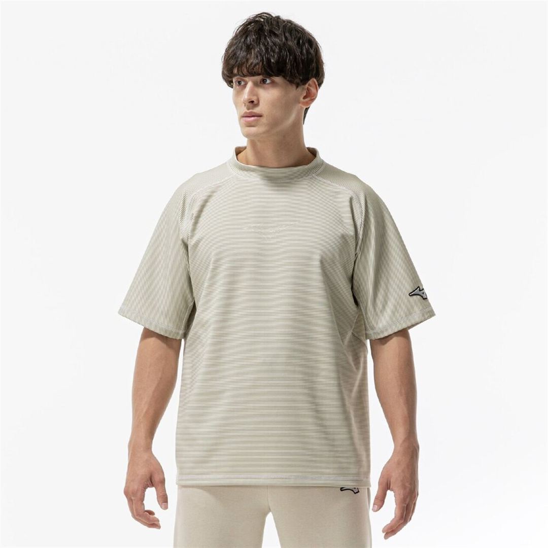 ストレッチボーダーTシャツ シルバーバーチ XS