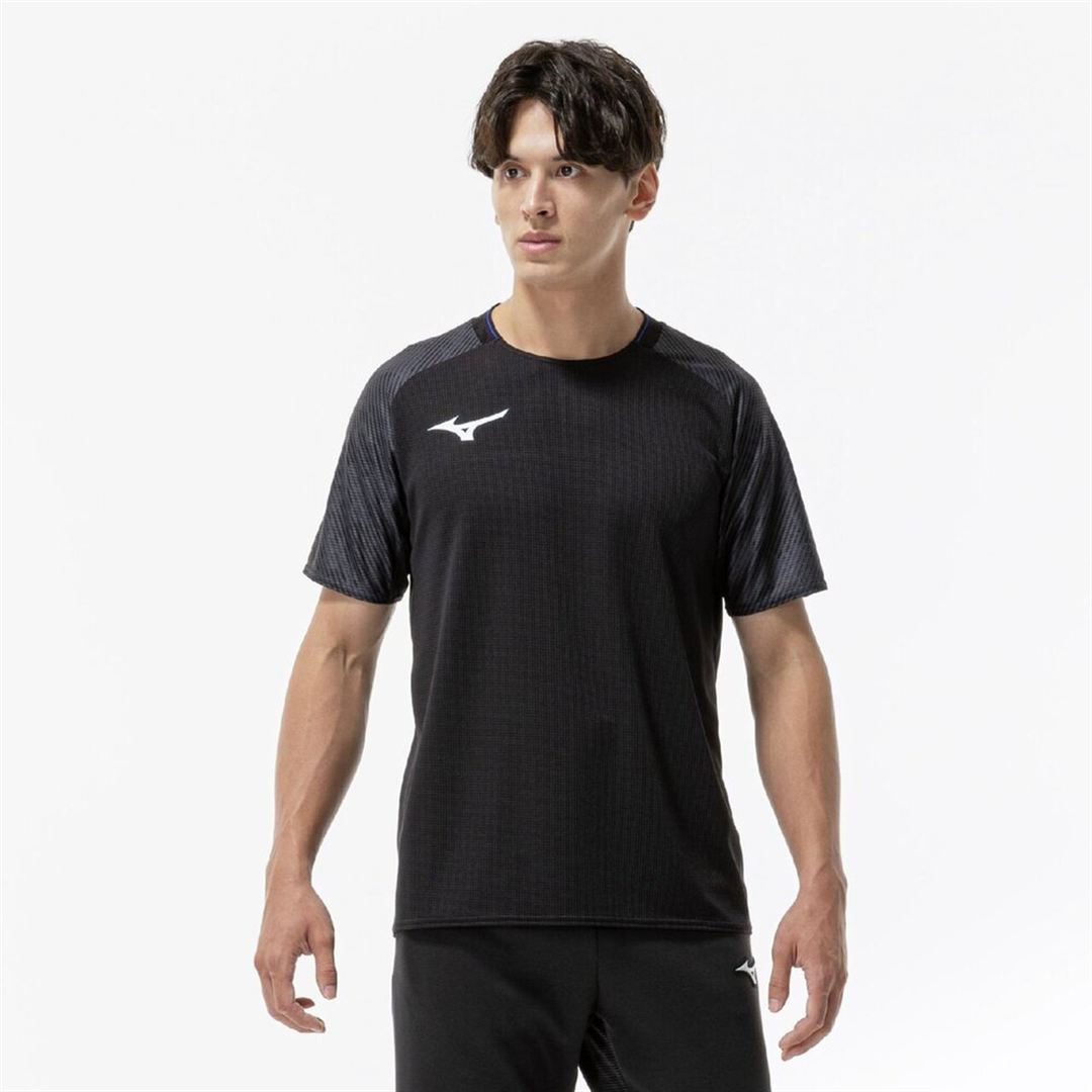 【汗処理／通気】ドライエアロフローTシャツ ブラック XS