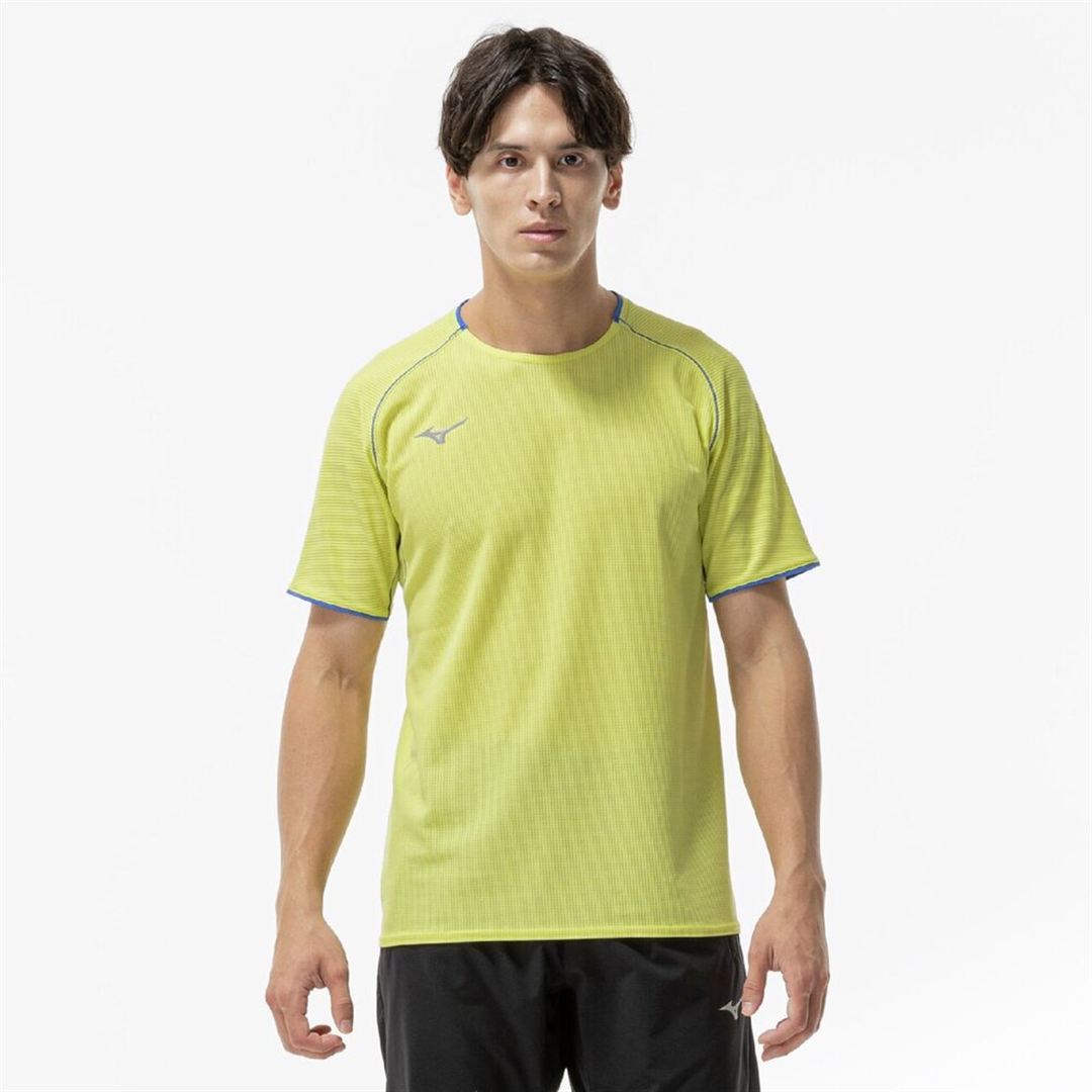 【汗処理／通気】ドライエアロフローTシャツ フォーチューンイエロー XL