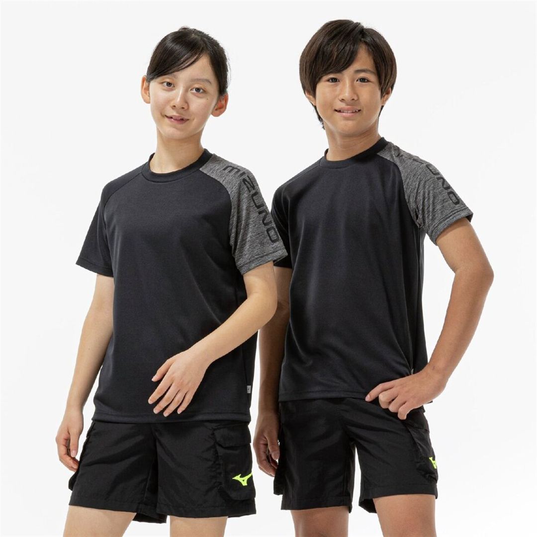 【抗菌防臭／防汚】GACHI Tシャツ ブラック 160
