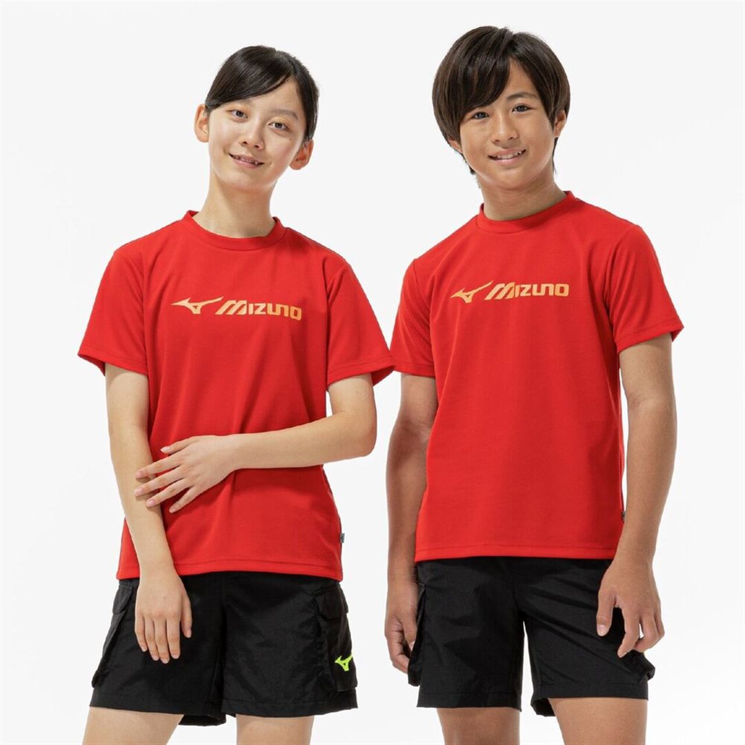 【抗菌防臭／防汚】GACHI Tシャツ チャイニーズレッド 160
