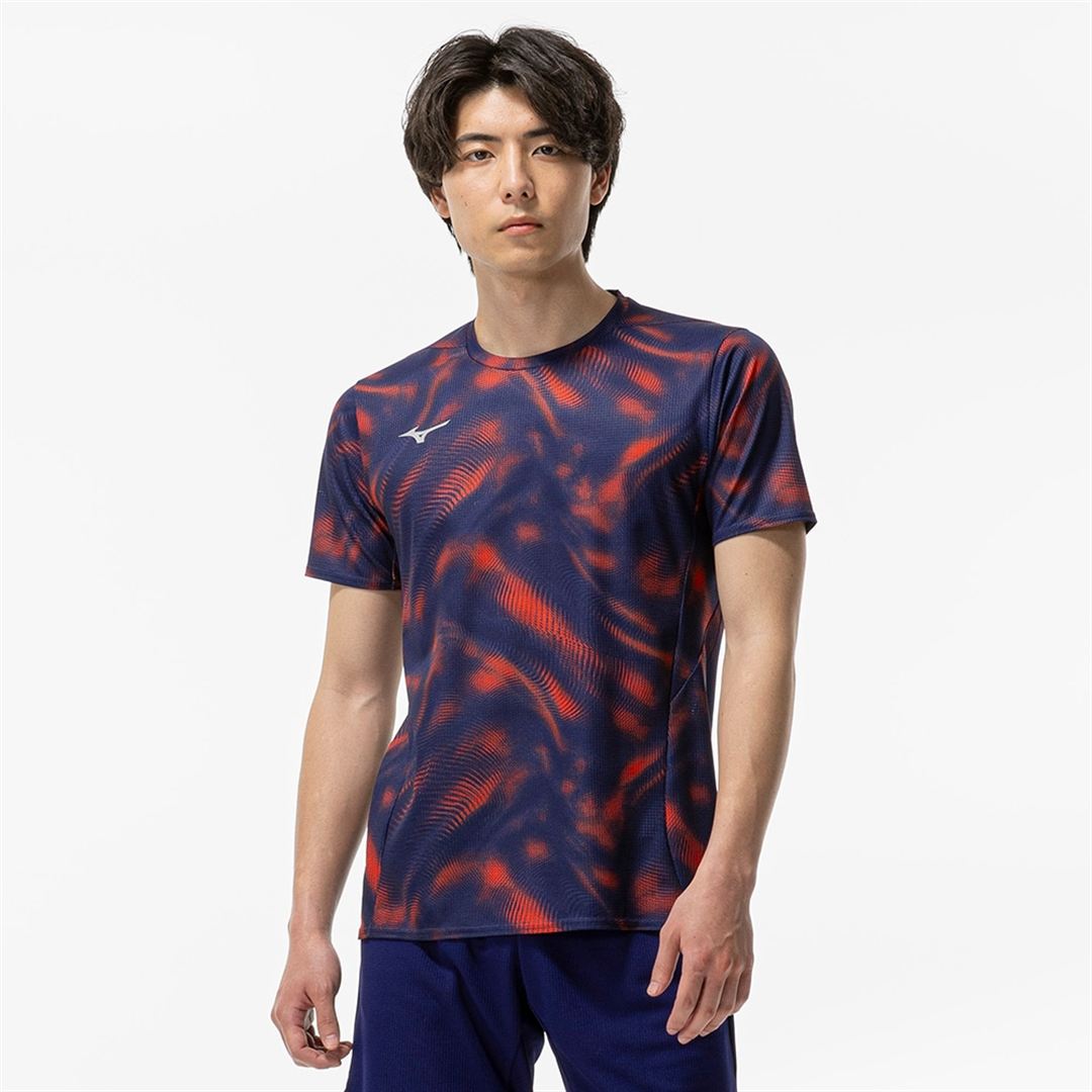 【汗処理／通気】ドライエアロフローTシャツ オレンジコム S
