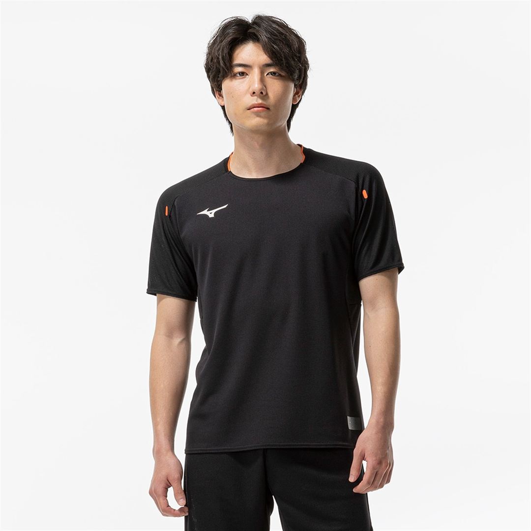 【汗処理／通気】ドライエアロフローTシャツ ブラック XS