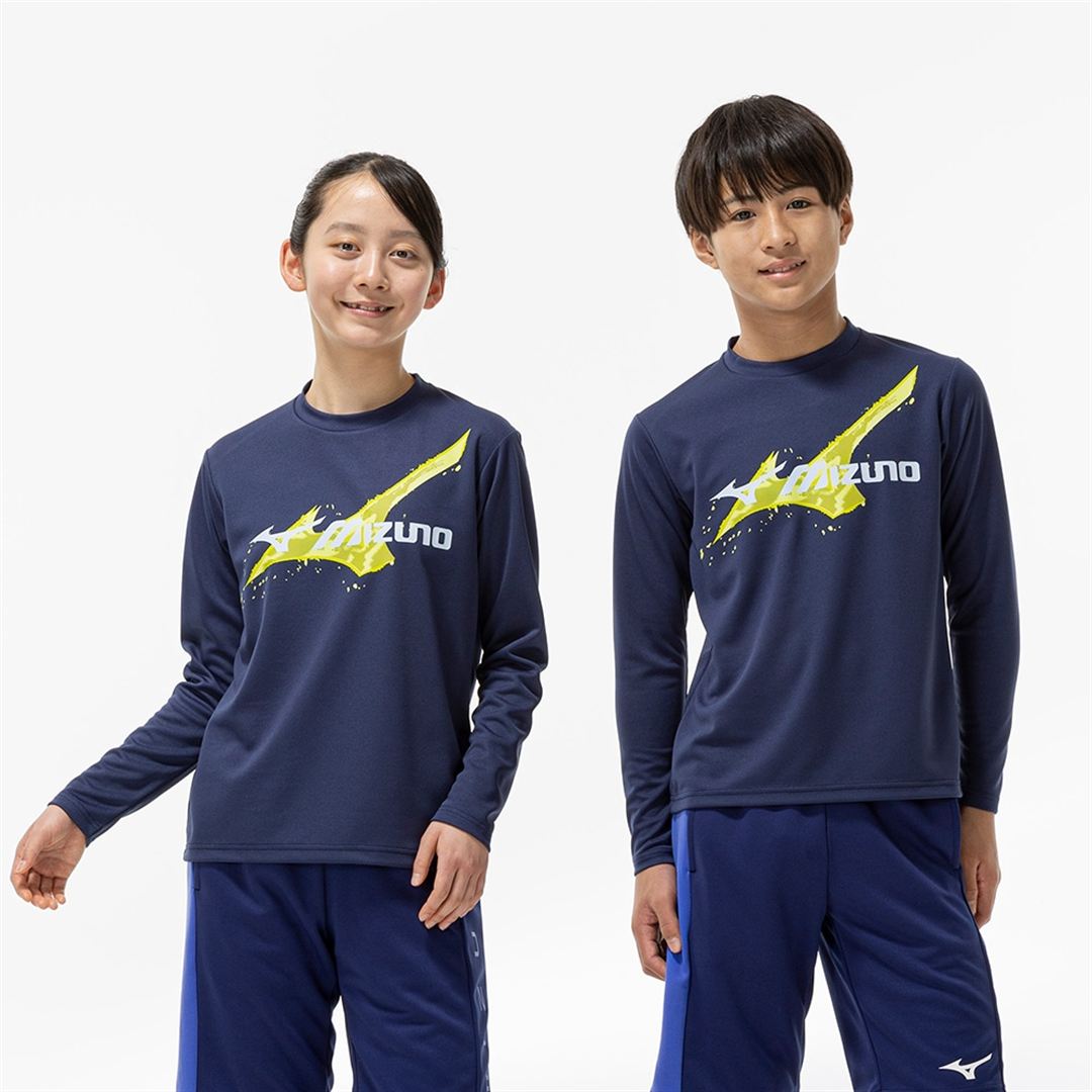 【抗菌防臭／防汚】GACHI Tシャツ(長袖) インシグニアブルー 160
