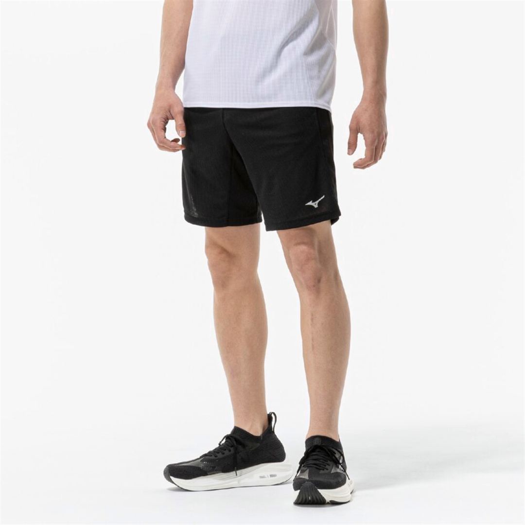 【汗処理／通気】ドライエアロフローハーフパンツ ブラック XL