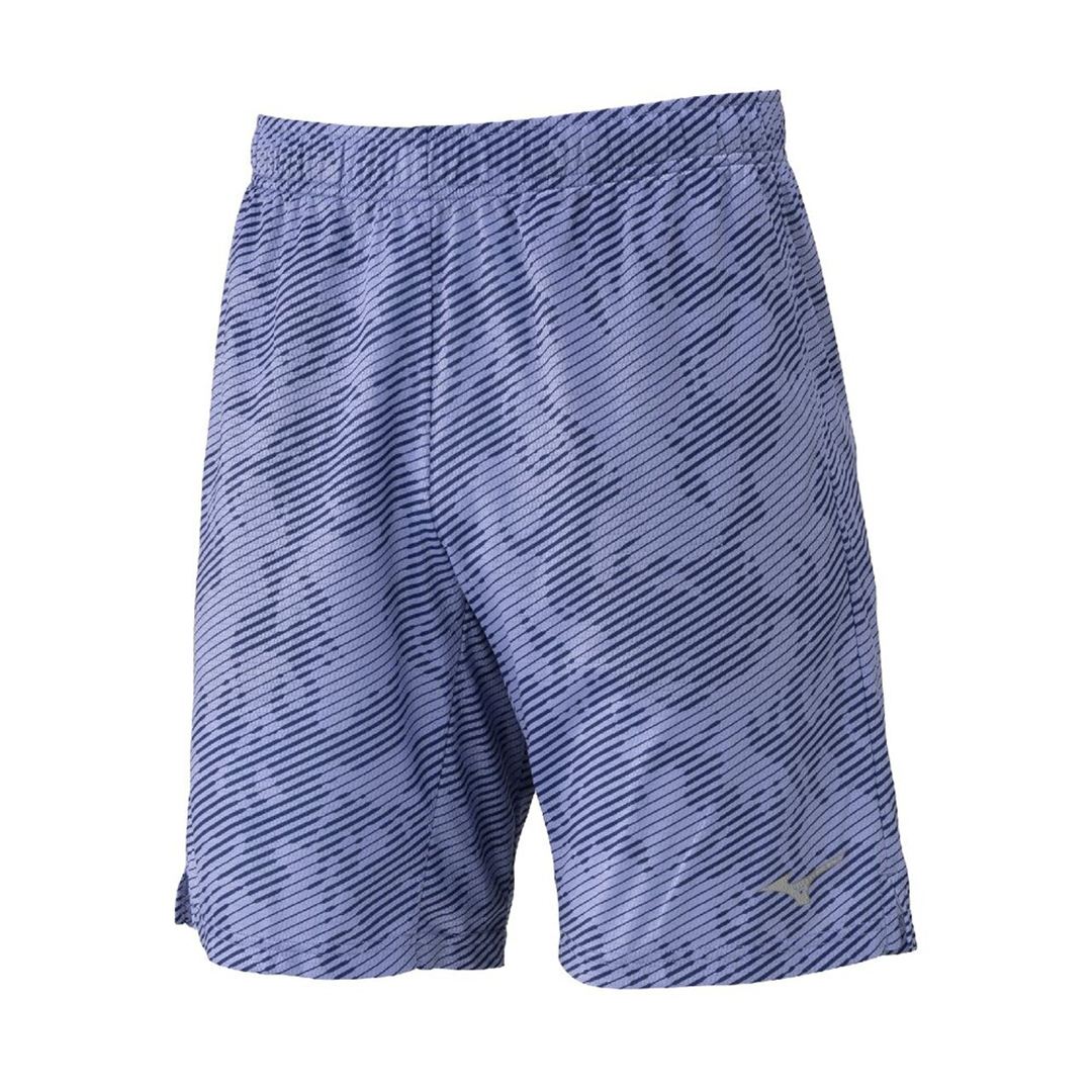 【ミズノ直営限定／汗処理／通気】ドライエアロフローハーフパンツ エステートブルー S