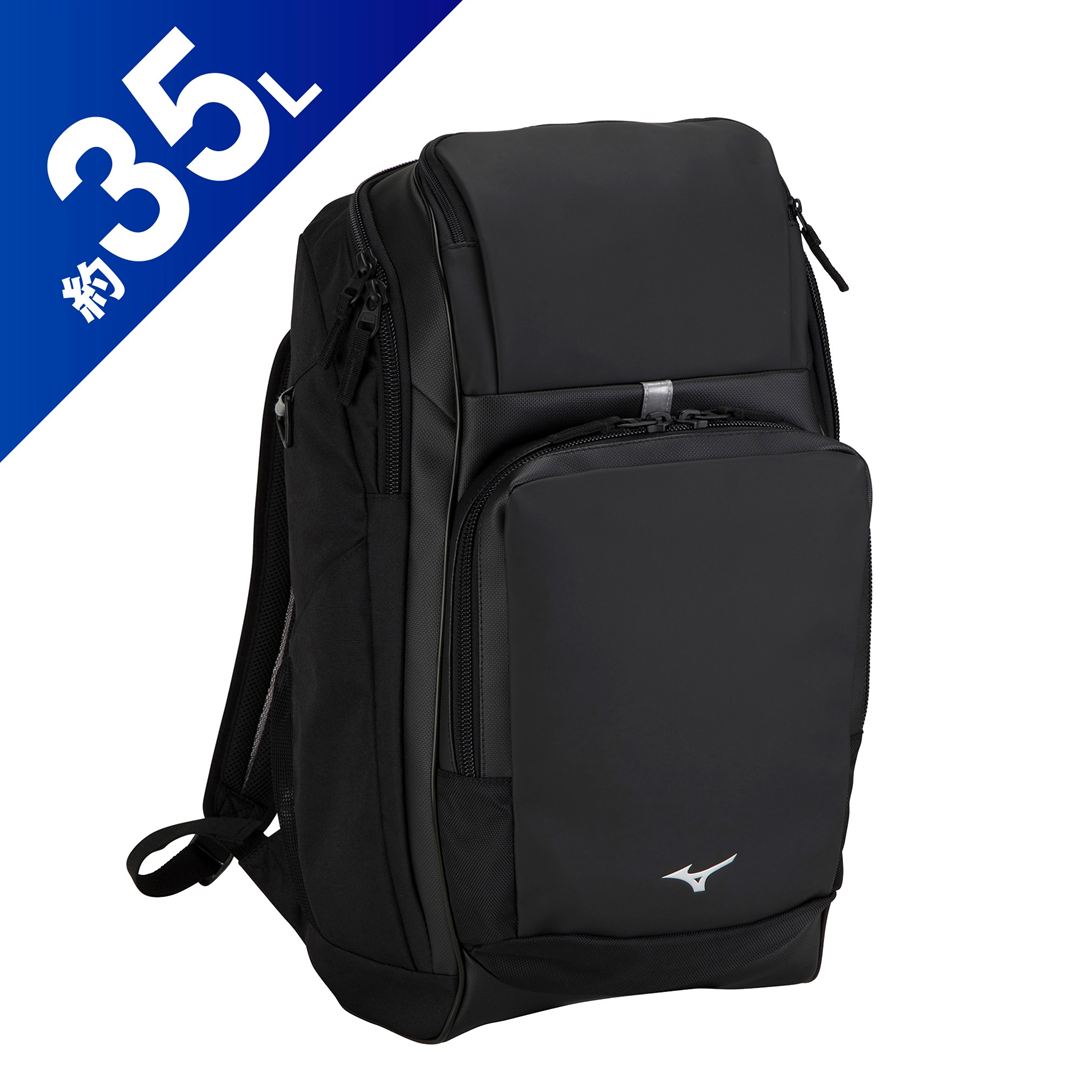 チームバックパック PCポケット付き(35L) ブラック