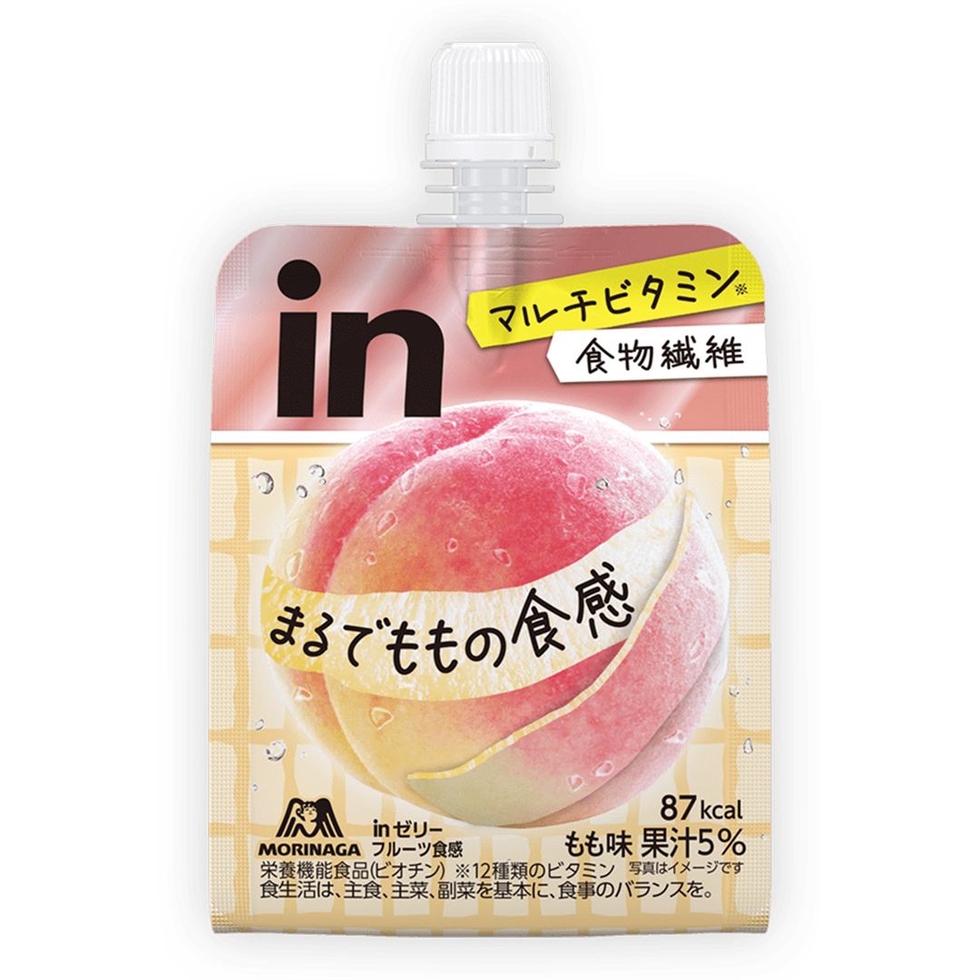 森永製菓／inゼリー フルーツ食感(もも味)※