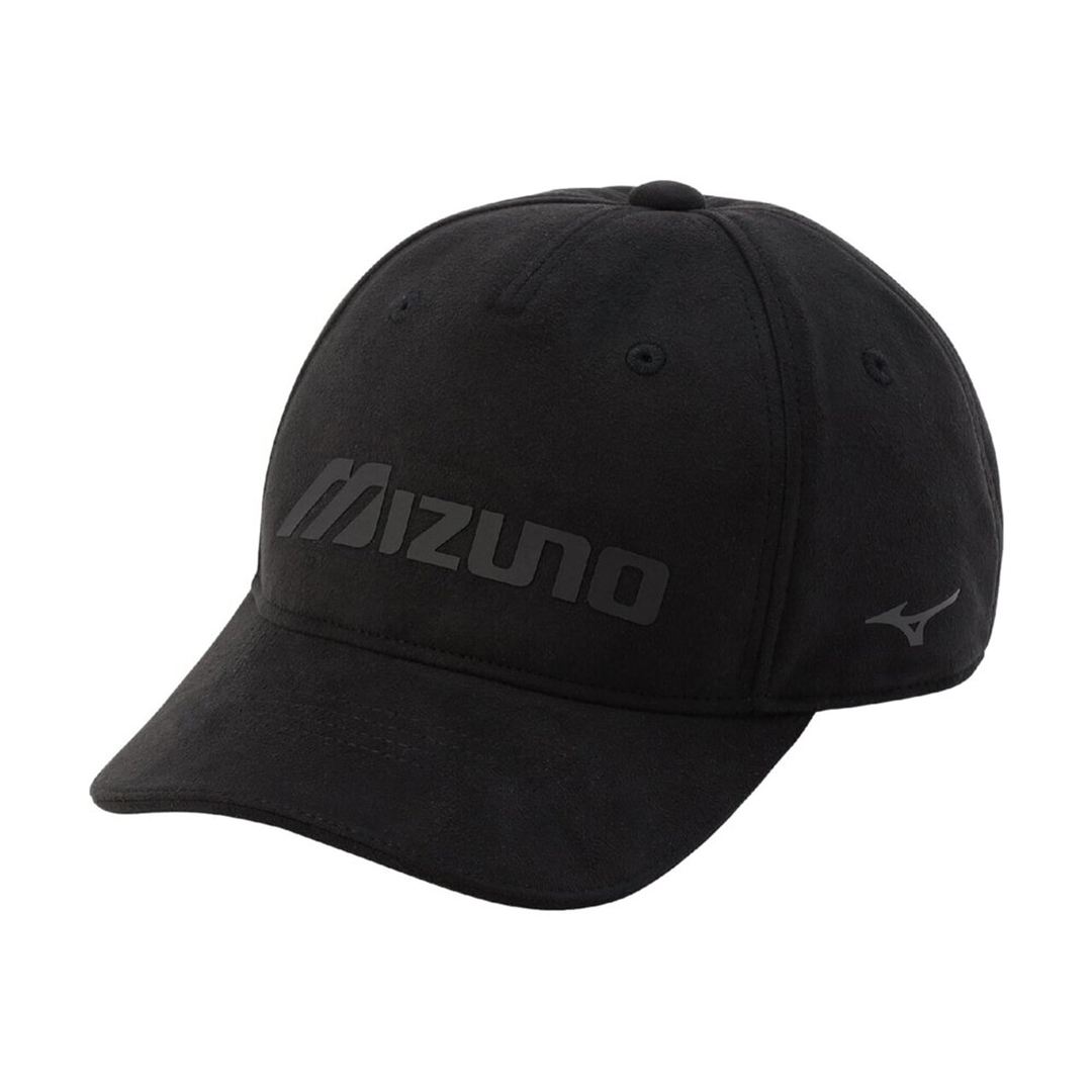 【吸湿発熱】ブレスサーモスエードグラマラスMIZUNOロゴキャップ ブラック