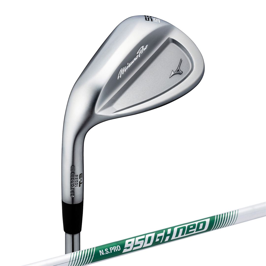 Mizuno Pro T-3 ウエッジ／左用(ホワイトサテンブラッシュ仕上げ)(N.S.PRO 950 GH neo スチールシャフト付) 50-08（S-TYPE）