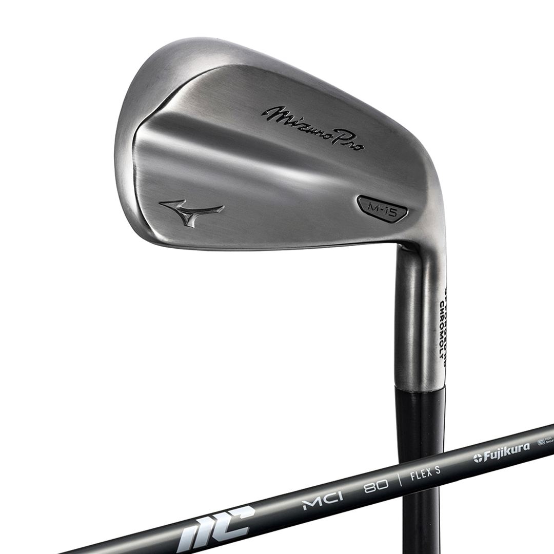 Mizuno Pro M-15 アイアン(グレーIP仕上げ) 6本組(No.5～9、PW)(MCI 80 カーボンシャフト付) S