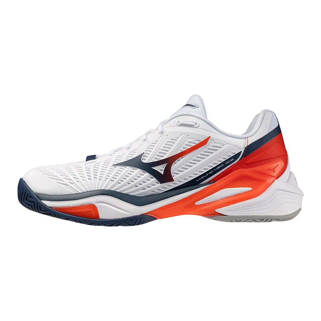 【オールコート用】ミズノネオエースAC ホワイト×レッド 30.0