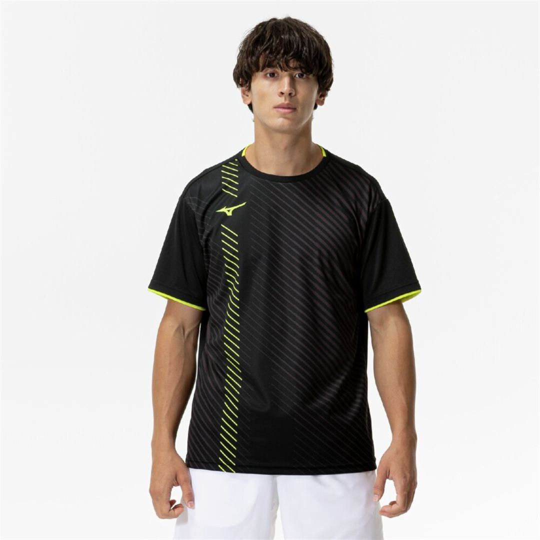 ゲームシャツ(ラケットスポーツ) ブラック 2XL