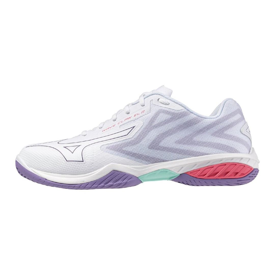 ウエーブクローEL2 FIT(バドミントン) ホワイト×パープル×ピンク 29.0