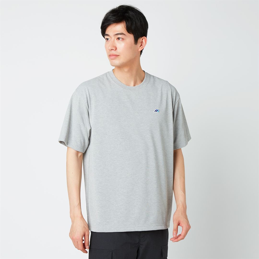 【ミズノ直営限定】モノグラムM Tシャツ グレー杢 XL