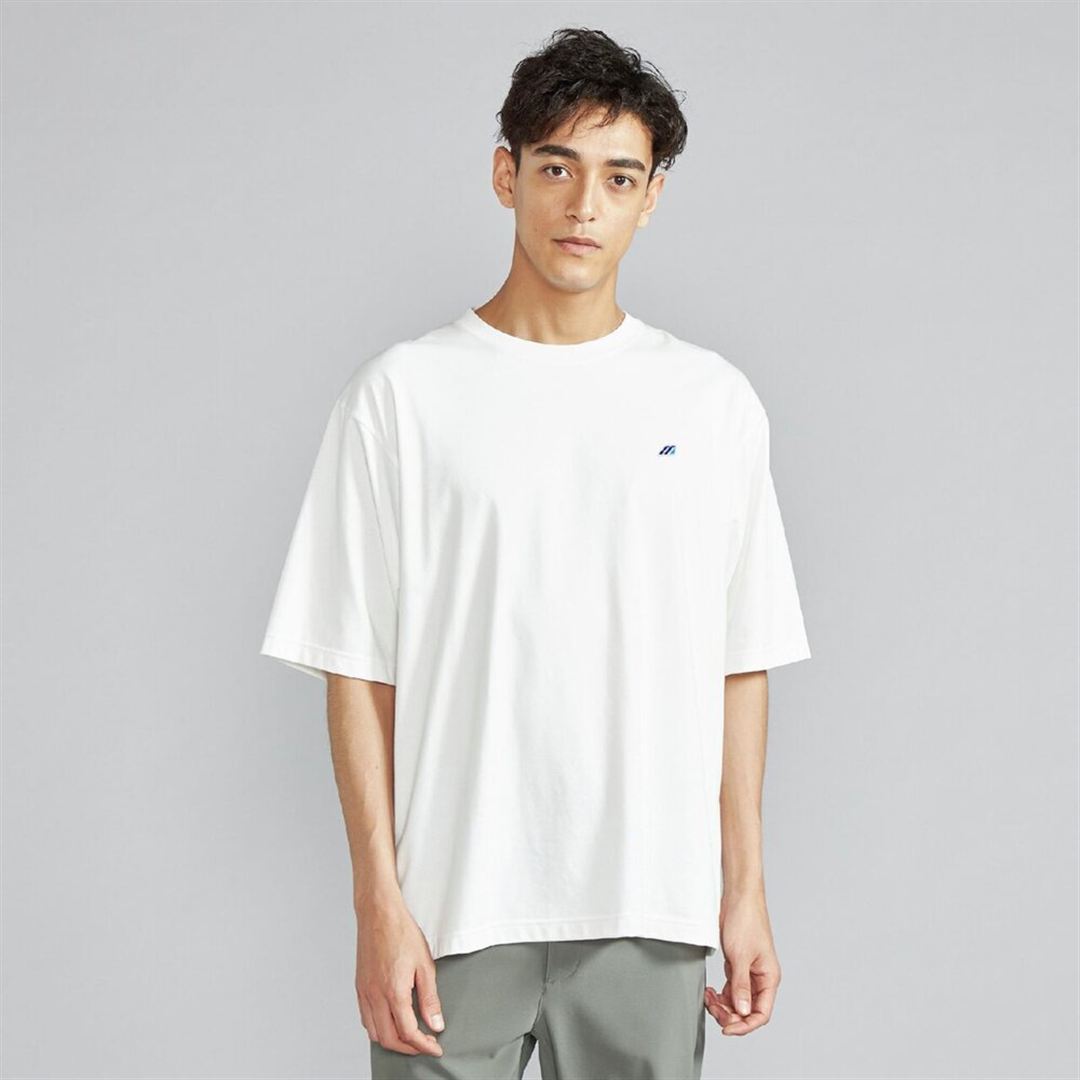 【ミズノ直営限定】モノグラムM5分袖Tシャツ ホワイト S